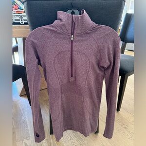 Purple half zip long sleeve Lululemon